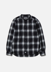 NEIGHBORHOOD 25FW HOMBRE CHECK BAND COLLAR SHIRT LS