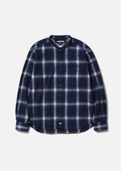 NEIGHBORHOOD 25FW HOMBRE CHECK BAND COLLAR SHIRT LS