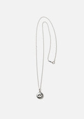 NEIGHBORHOOD 25FW SILVER BUTTON NECKLACE