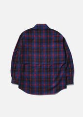 NEIGHBORHOOD 25FW TARTAN CHECK FISHING SHIRT LS