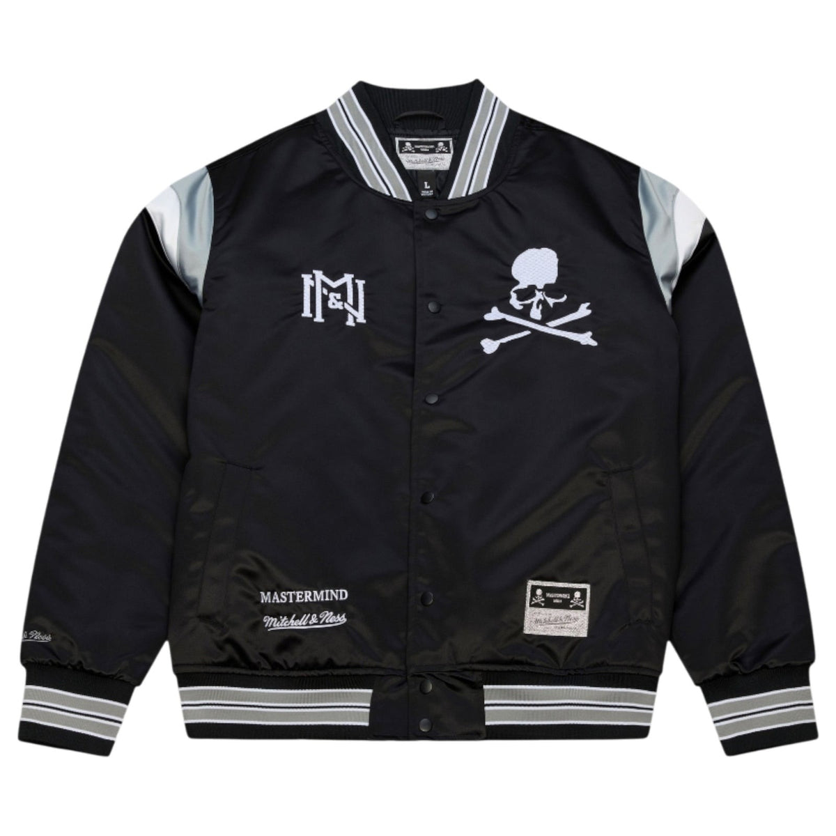 MASTERMIND WORLD x Mitchell & Ness SATIN JKT