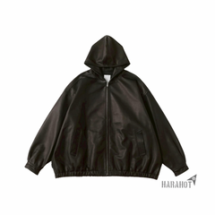 S.F.C 25FW LEATHER HOODIE JACKET