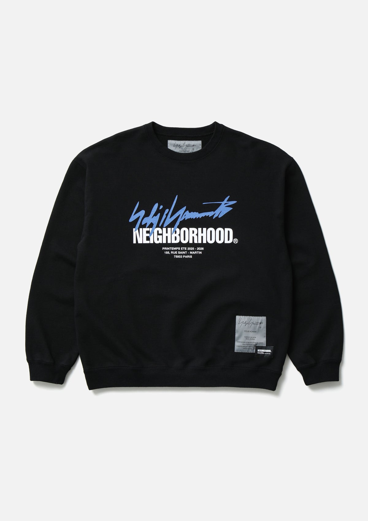 NEIGHBORHOOD 25FW
NH X YOHJI YAMAMOTO . SWEAT SHIRT LS