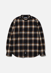 NEIGHBORHOOD 25FW HOMBRE CHECK BAND COLLAR SHIRT LS