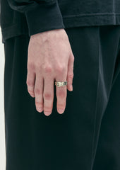 NEIGHBORHOOD 25FW SILVER STUDS BELT RING