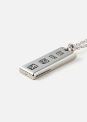 NEIGHBORHOOD 25FW SILVER INGOT NECKLACE