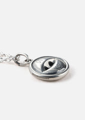 NEIGHBORHOOD 25FW SILVER BUTTON NECKLACE