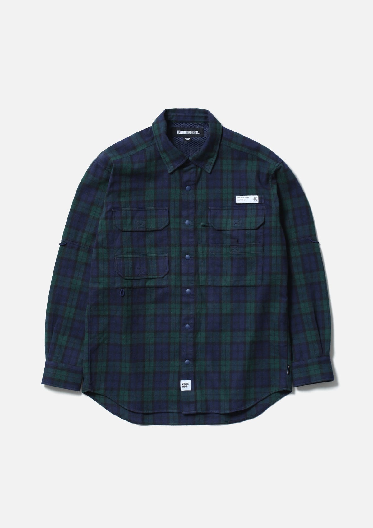 NEIGHBORHOOD 25FW TARTAN CHECK FISHING SHIRT LS