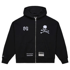 MASTERMIND WORLD x Mitchell & Ness ZIP UP HOODIE / BLACK
