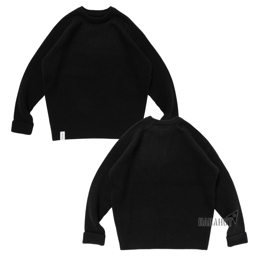 DESCENDANT 25FW CLAM CREW NECK KNIT