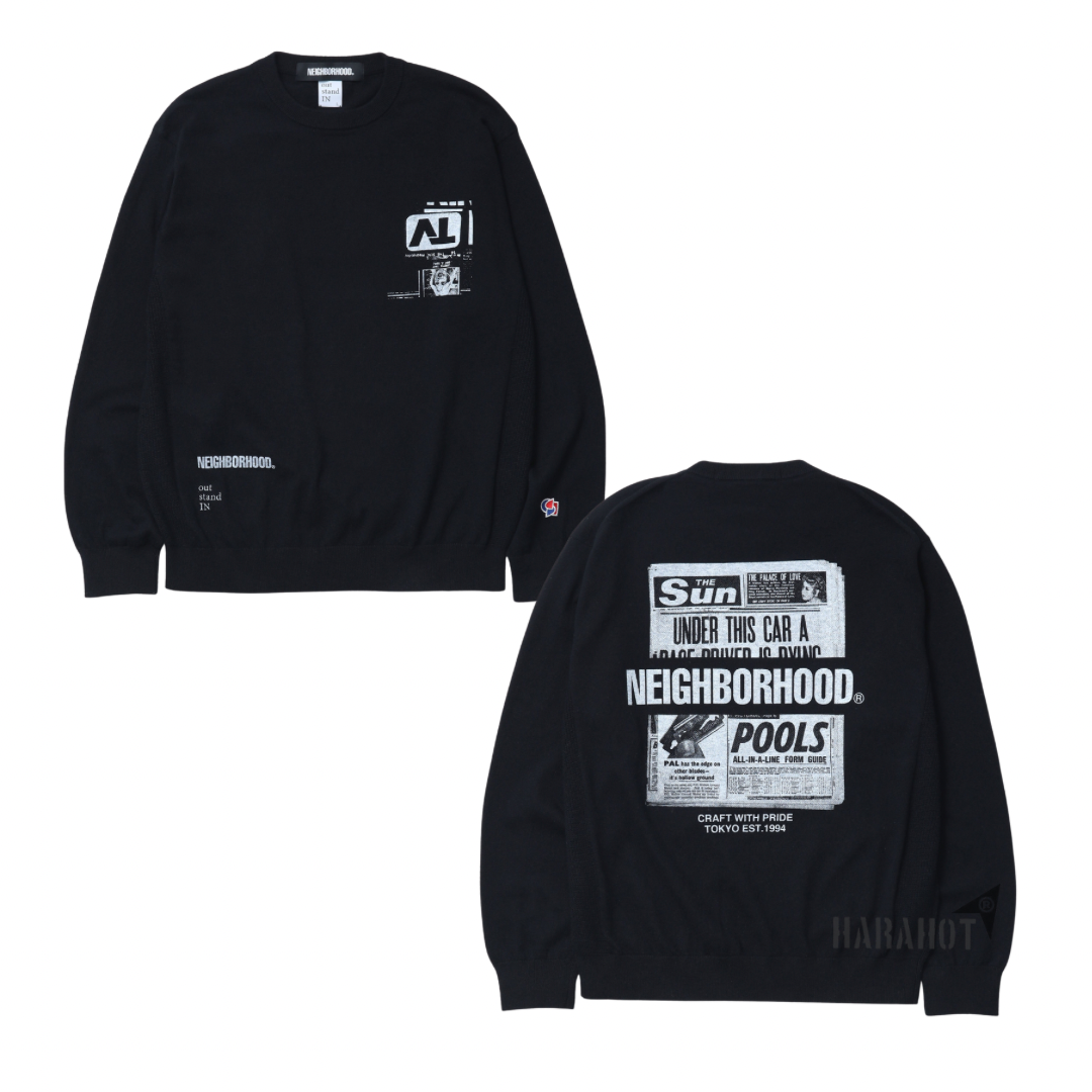 NEIGHBORHOOD 25FW
NH X OUT STAND IN . CREWNECK SWEATER