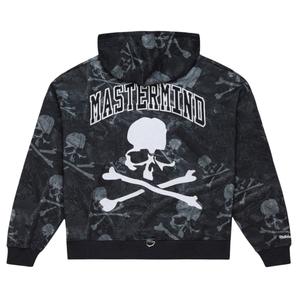 MASTERMIND WORLD x Mitchell & Ness PRNT ZIP UP HOODIE / BLACK