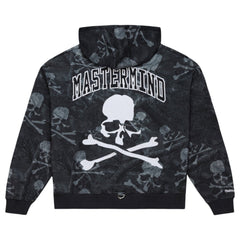 MASTERMIND WORLD x Mitchell & Ness PRNT ZIP UP HOODIE / BLACK