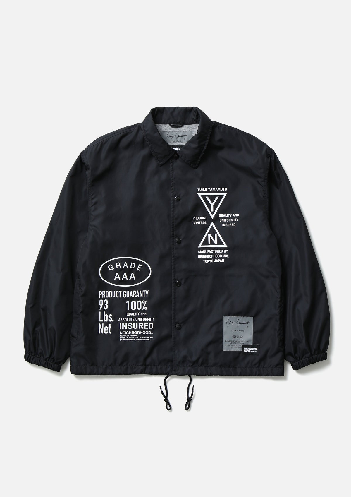 NEIGHBORHOOD 25FW NH X YOHJI YAMAMOTO . WINDBREAKER JACKET